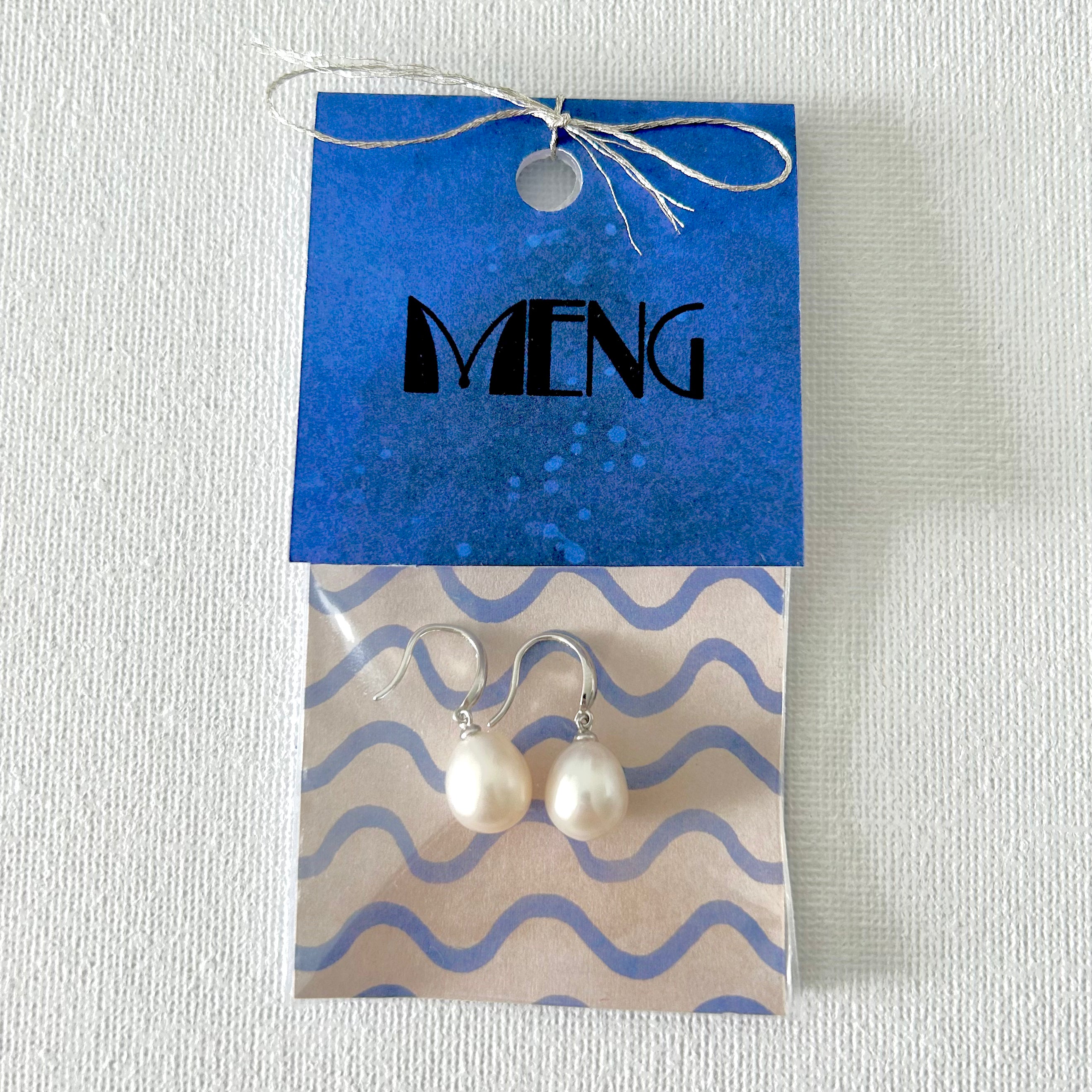 Natural Pearl Silver Hook Earrings