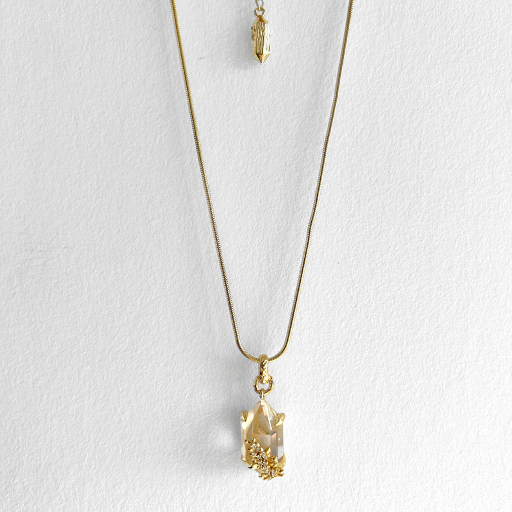 Mossborne Clear Quartz Detachable Earrings