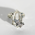 Clear Quartz Cluster Ring